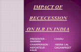 impact of recession on H.R in India