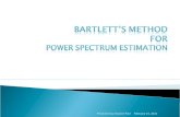 Bartlett's method pp ts