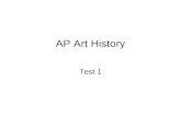 Ap art history test 1