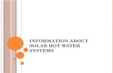 Information about Solar Hot Water Systems