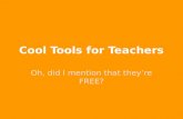 Cool tools for teachers