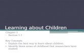 Learning about children