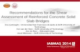 Recommendations for the Shear Assessment of Reinforced Concrete Solid Slab Bridges