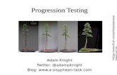 Progression testing - on how regression test automation needs to be progressive to keep up with a changing product