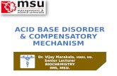 Acid base disorders and compensatory mechanis