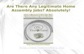 Are There any Legitimate Home Assembly Jobs?