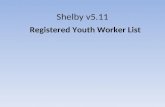 Tutorial - Registered Youth Worker Report