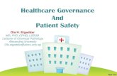 Healthcare Governance and Patient Safety, Ola, 03 07-2014