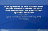 Management of the Patient with Stable Ischemic Heart Disease and Preserved Left Ventricular Systolic Function
