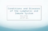 Conditions and Diseases of the Lymphatic and Immune System