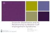 Scapular dyskinesia and its relationship to rotator cuff impingement syndrome