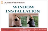 Planning for window installation