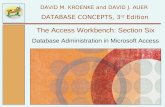 Database Administration in Microsoft Access