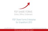 Webinar: PDF Share Forms Enterprise for SharePoint 2013 presentation