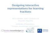 Designing interactive representations for learning fractions