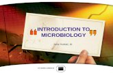 I ntroduction to microbiology