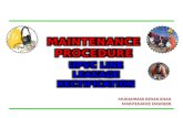 Maintenance procedure Raw Water line leakage rectification