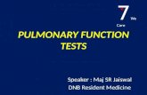 Pulmonary function tests for PGs