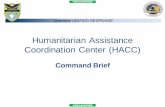 (HACC) Humanitarian Assistance Coordination Center