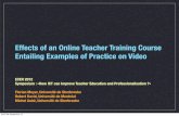 Effects of an Online Teacher Training Course Entailing Examples of Practice on Video