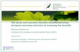 Social and economic benefits of protected areas: European overview and intro to assessing the benefits_MKettunen