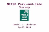 METRO Park-and-Ride Survey Presentation (Daniel Christen Graduate Thesis/Applied Project)