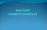 Military correspondence