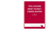 Jens Henriksson, Ten lessons about budget consolidation, Bru