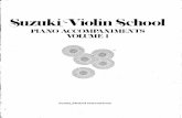 Suzuki Violin Method - Piano Accompaniments - Vol 01