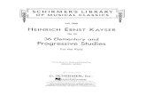 Kayser - 36 Elementary and Progressive Studies Viola Method, Método Viola
