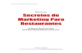 Secretos de Marketing Para Restaurantes