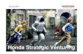 Honda Strategic Venturing Introduction