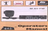 DNT M40 CB Radio user manual