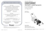 Craftsman Rotary Lawn Mower Owner Manual Model 917.370721