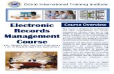 Course Outline - Electronic Records Management Course
