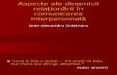Aspecte Ale Relationarii in Comunicarea Interpersonal A