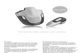 Wireless Portable Speaker Headset GMC ENVOY