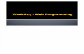 Week#14 WebProgramming