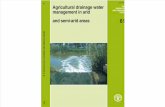 Manejo de Agua de Drenaje Agricola en Areas Aridas y Semi Aridas - FAO