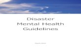 Disaster  Mental Health  Guidelines