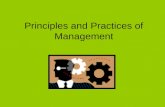 Principles and Practices of Management Unit I