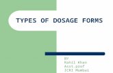 Types of Dosage Forms Lecture