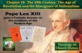 History of the Church Didache Series Chapter 18: The 19th Century: Age of Revolution & Nationalism