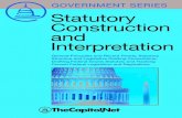 Statutory Construction and Interpretation: General Principles and Recent Trends; Statutory Structure and Legislative Drafting Conventions; Drafting Federal Grants Statutes; and Tracking