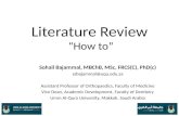 Literature Review: Managing Information Overflow: MindMapping, Citation Mapping, Papers, EndNote