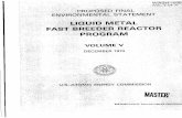 Liquid Metal Fast Breeder Reactor Program (Proposed Final Environmental Statement)(Volume V - December 1974)