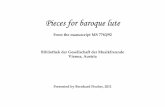 Baroque Lute Manuscript A-Wgm7763-92 (Bibliothek der Gesellschaft der Musikfreunde, Vienna, Austria)