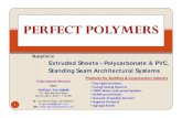 Perfect Polymers - Product-Introduction - SUNPAL Multiwall Cell) Polycarbonate Standing-Seam Architectural System