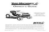 Yard Machines Trans Ma Tic Lawn Tractor Owners Guide for Yard Machines 660 Thru 679 Lawn Mower
