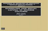 Bruce Fuller, Emily Hannum Schooling and Social Capital in Diverse Cultures, Volume 13 Research in Sociology of Education 2002 (1)